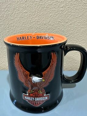 Harley-Davidson 2000 Official Black and Orange Coffee Mug